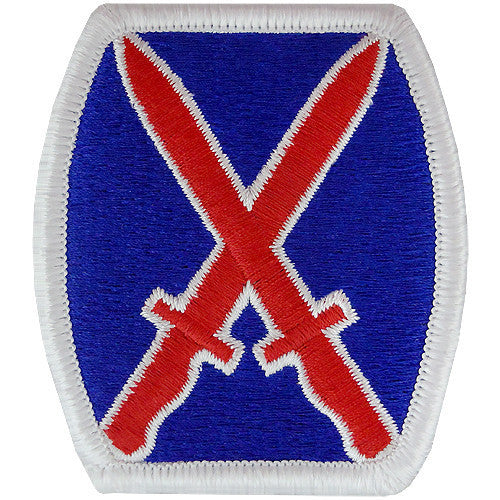 Army Patch: 10th Mountain Division (Infantry) - color with hook closure