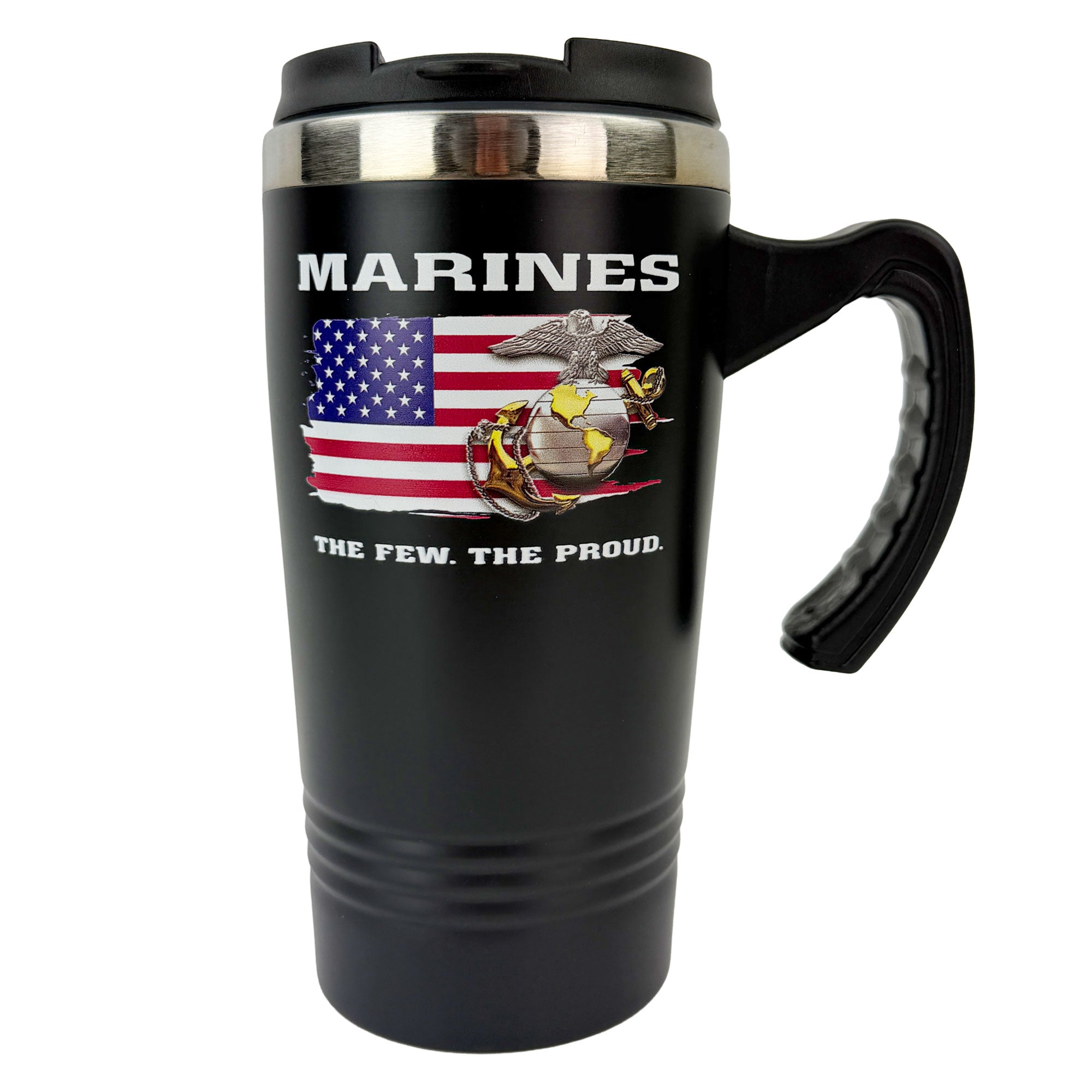 U.S. Marine Corps Stainless Steel Mug: Marines The Few The Proud Logo
