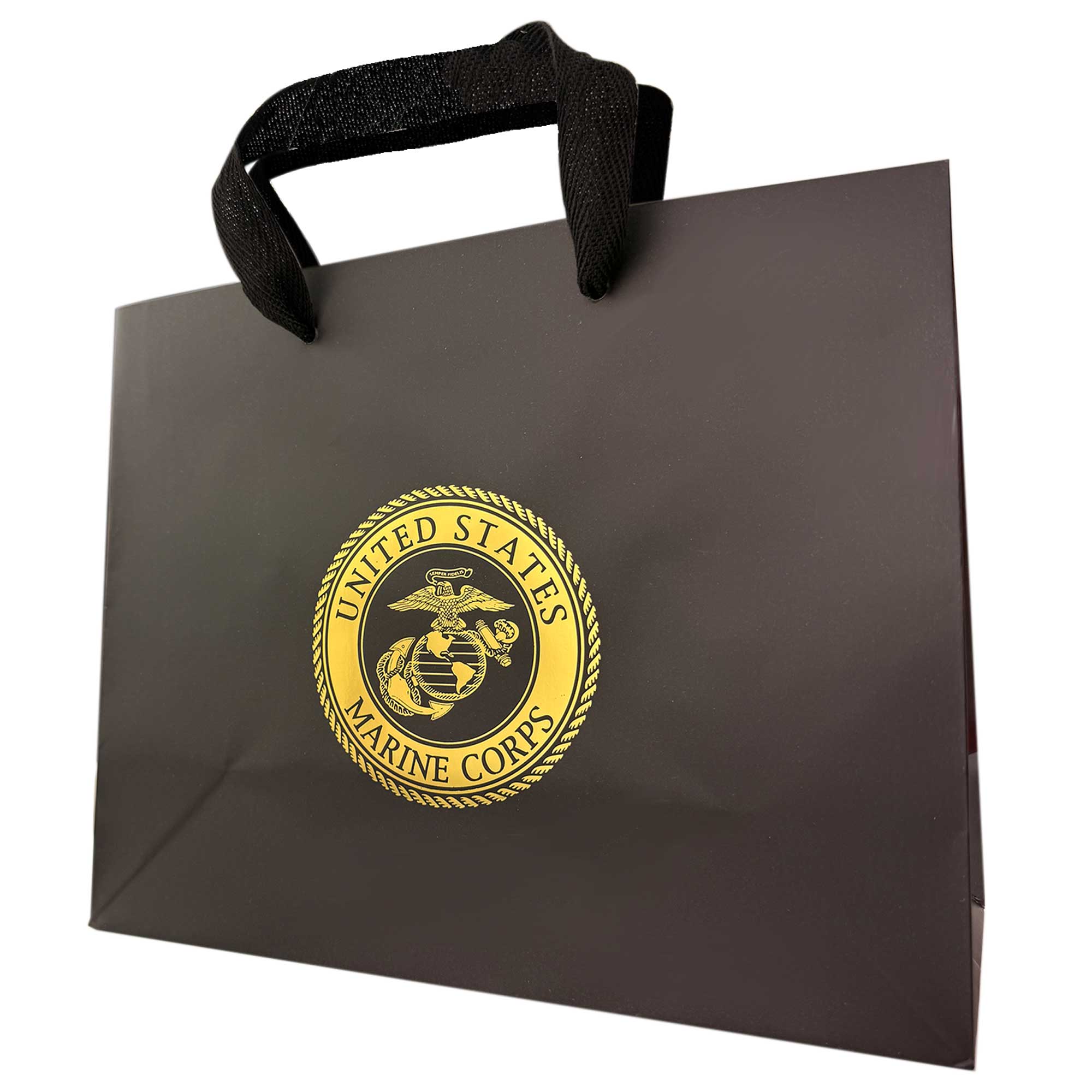 Gift Bag: BLACK WITH GOLD FOIL EGA