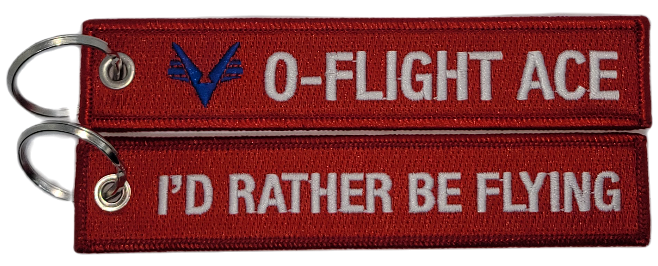 Civil Air Patrol: Red Key Chain (I'd rather be flying/O-Flight Ace)