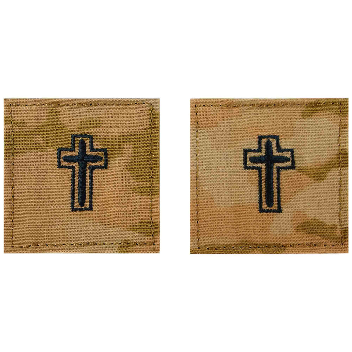 Space Force Embroidered Badge: Christian Chaplain -embroidered on OCP with hook closure