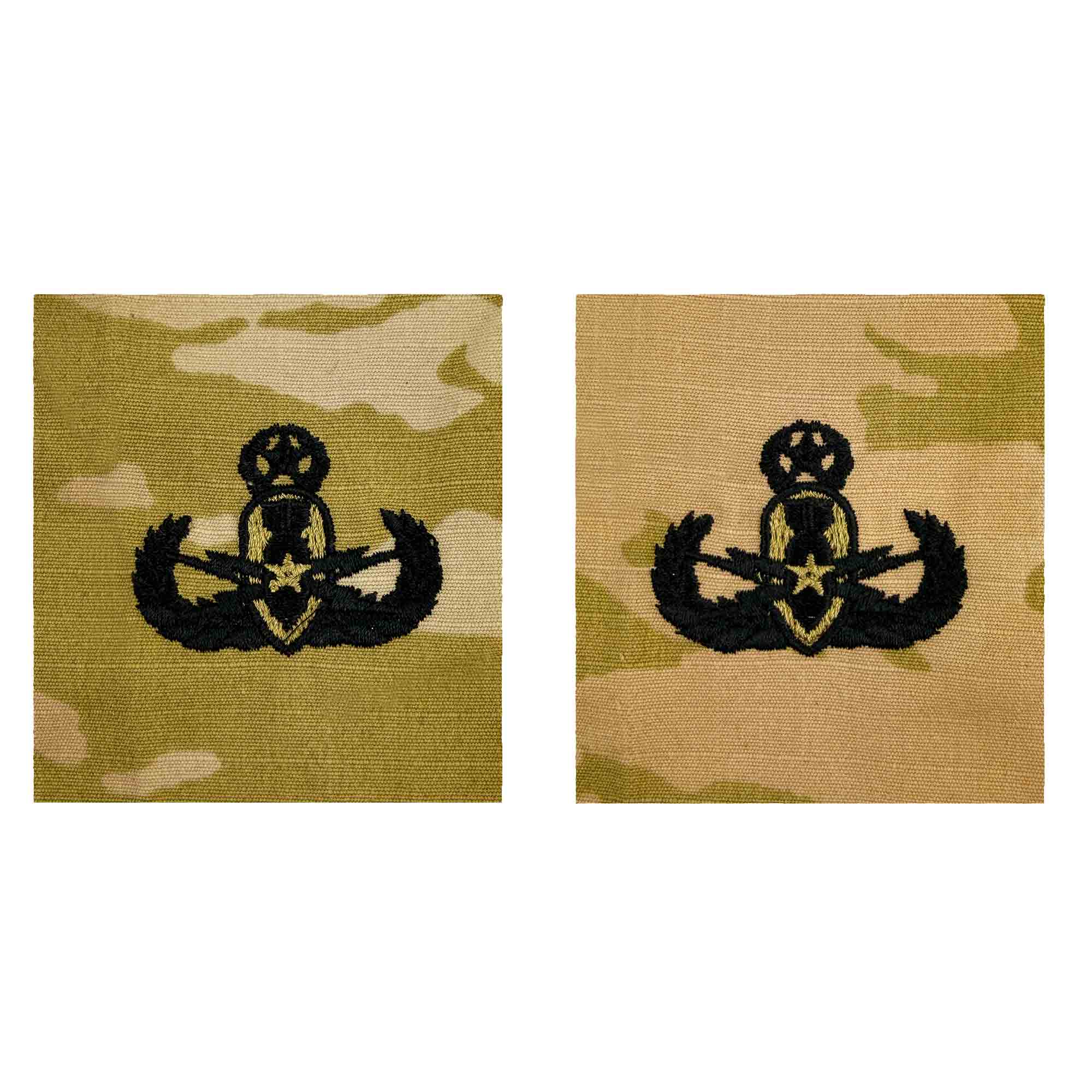 Army Embroidered Badge on OCP Sew On: Explosive Ordnance Disposal - Master