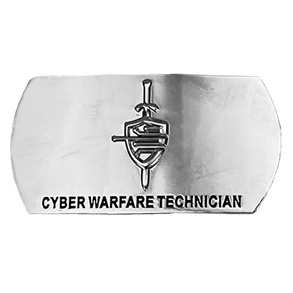 Navy Enlisted Specialty Belt Buckle: Cyber Warfare Technician - CWT