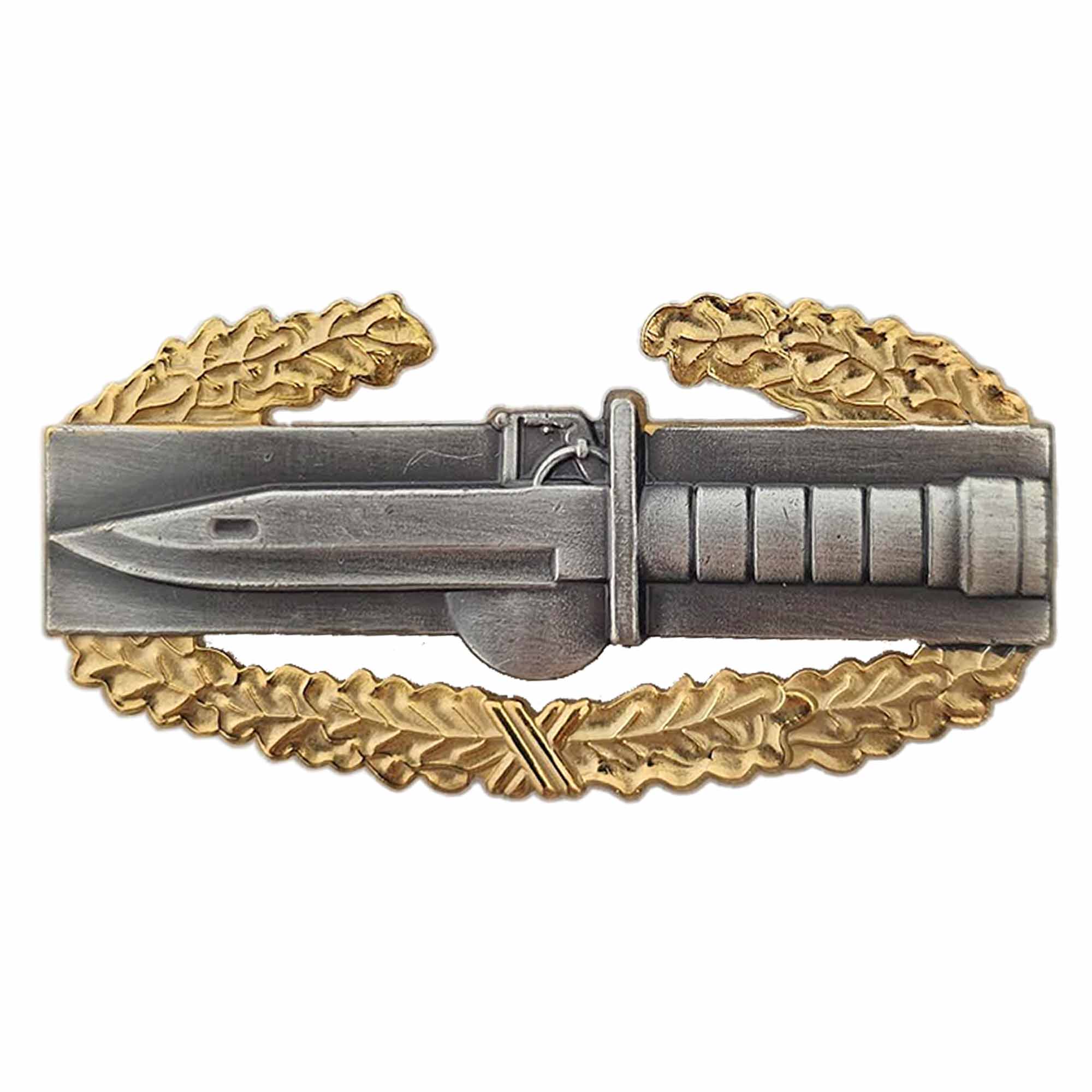 Army Regulation Size silver oxidized Master Combat Action First Award Badge