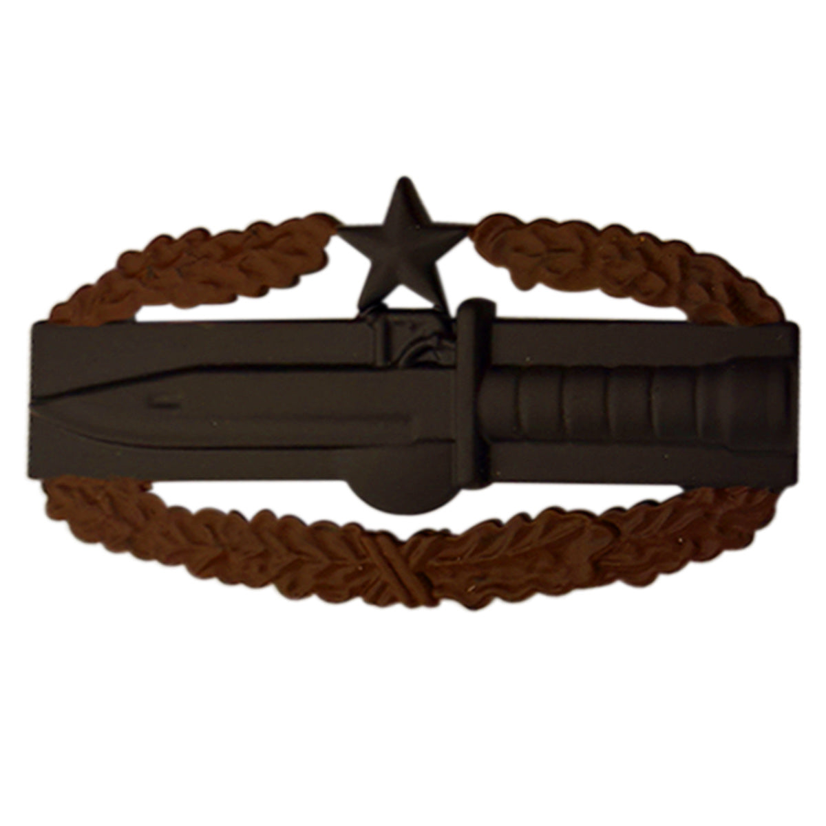 Army Badge: Master Combat Action Second Award - regulation size, subdued metal