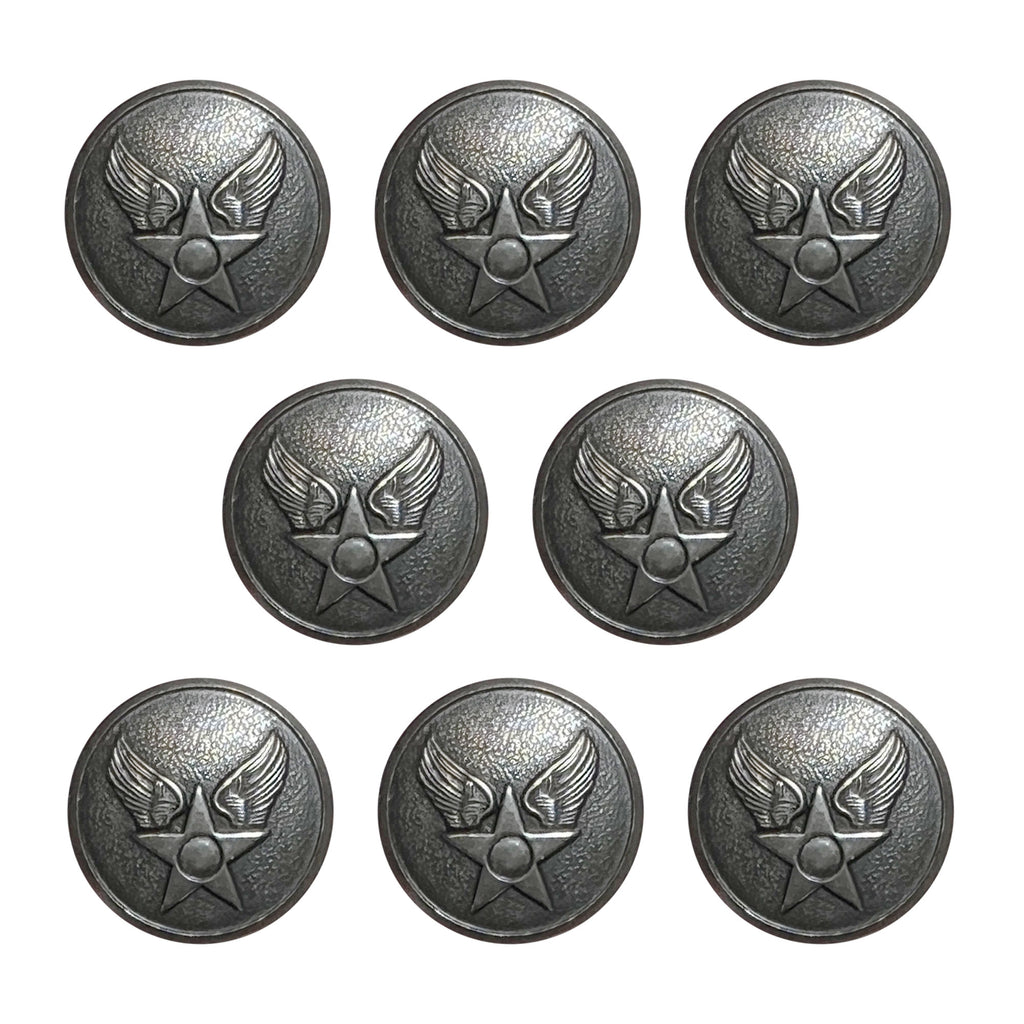 Air Force Button Set - 6/30L and 2/30L Linked HAP Arnold Silver Oxidiz ...