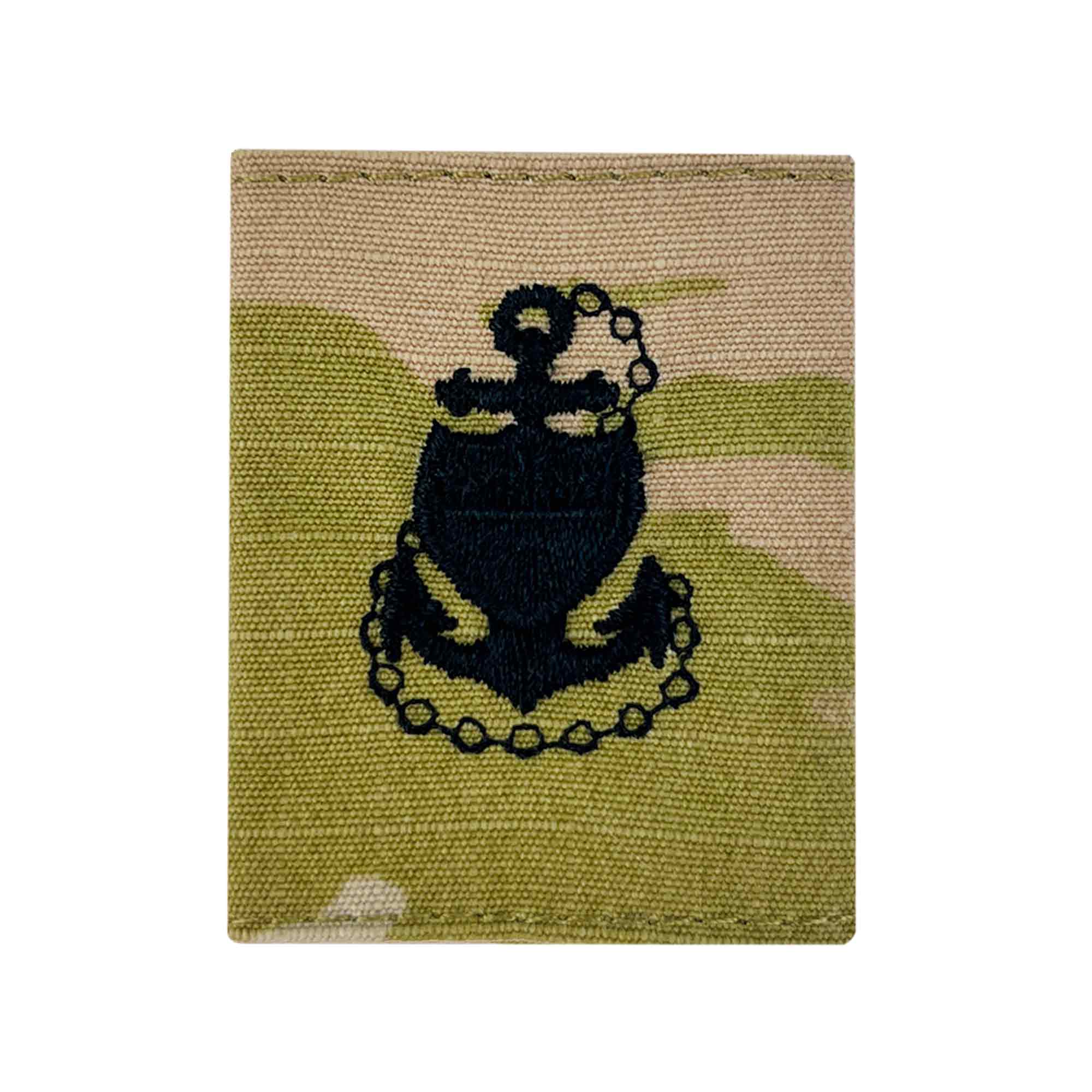 Coast Guard Parka Tab embroidered on OCP: E-7 Chief Petty Officer