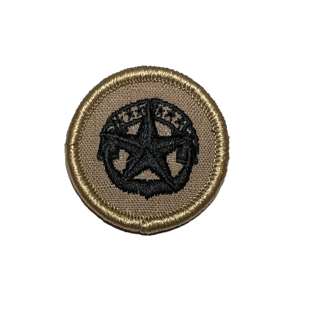 Navy Khaki 2 Piece Organizational Clothing (2 POC) Badge: Command At Sea