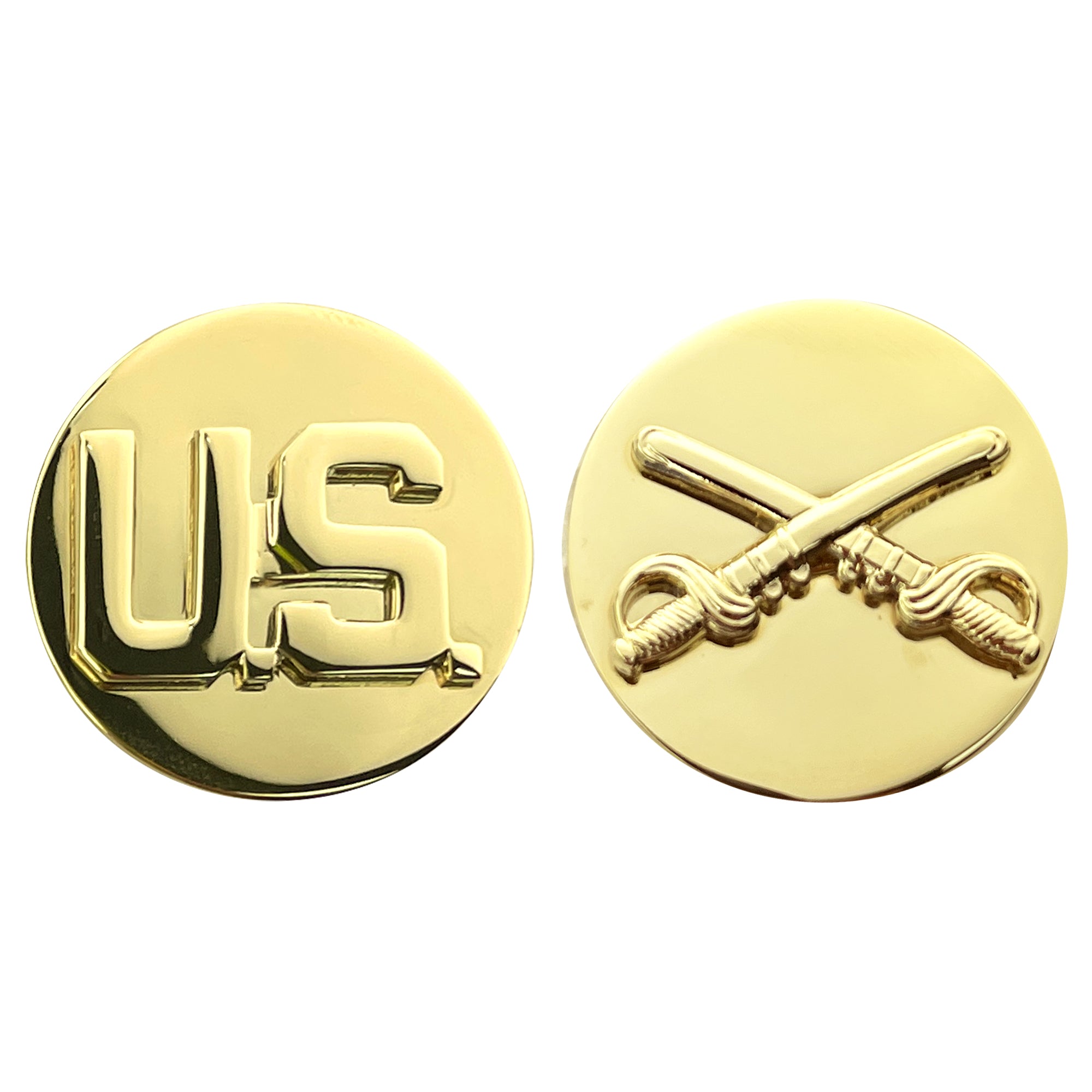 Army Enlisted Branch of Service Collar Device: U.S. and Cavalry