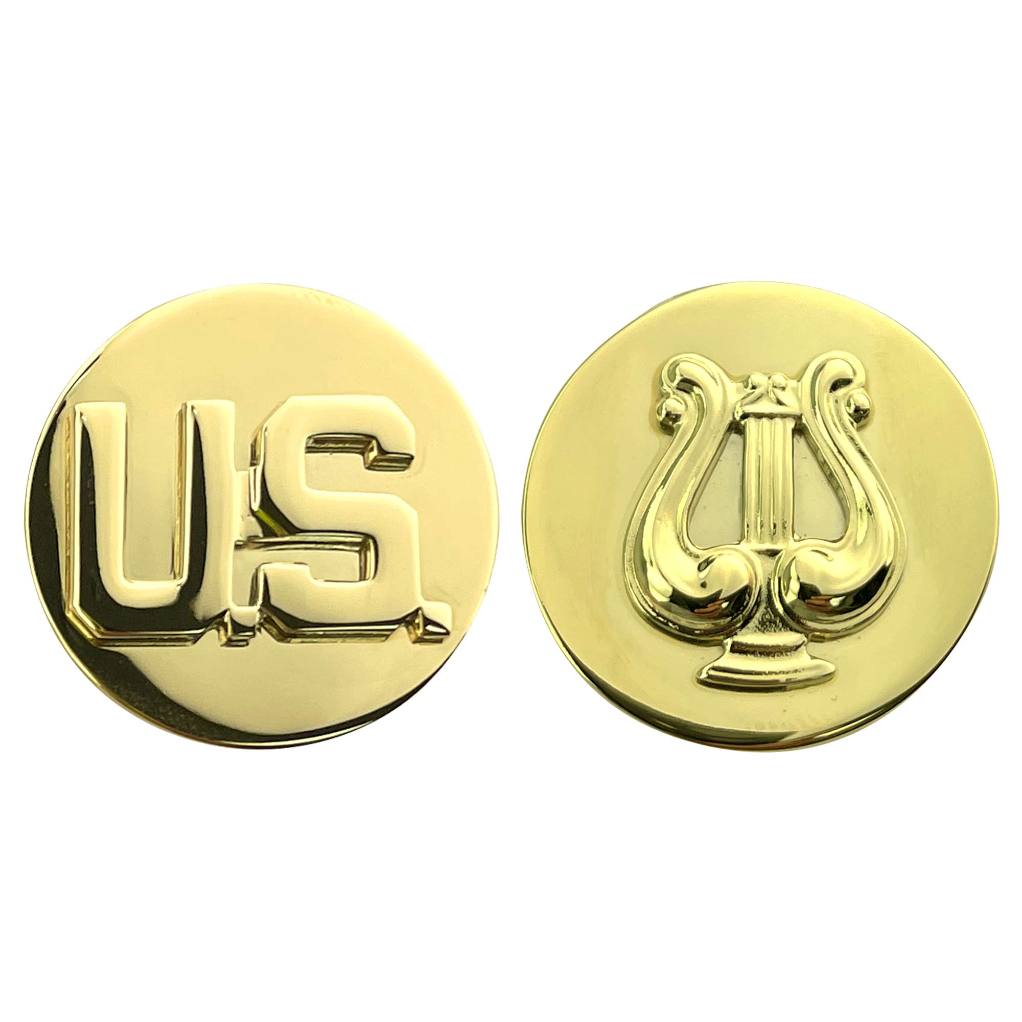 Army Enlisted Branch of Service Collar Device: U.S. and Musician