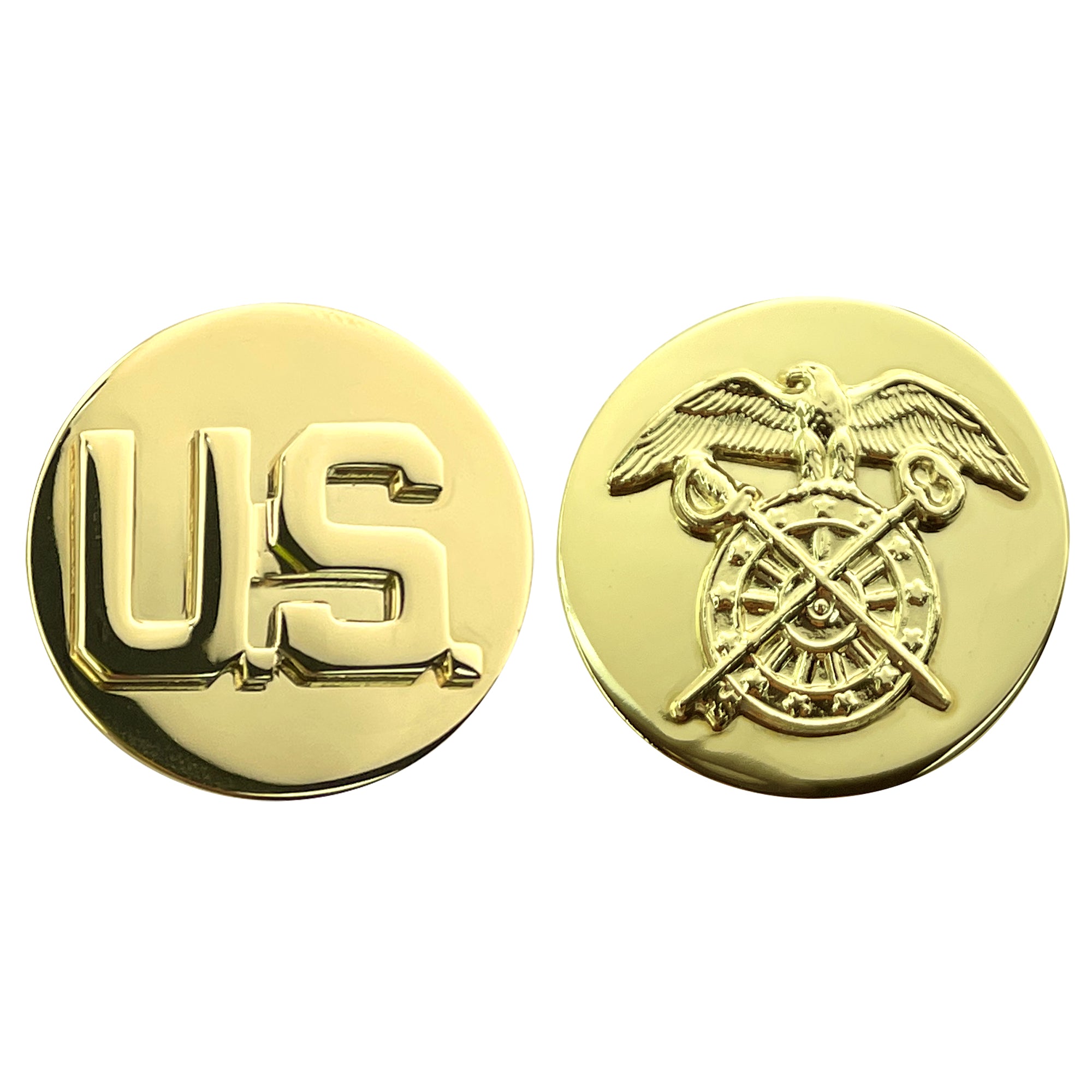 Army Enlisted Branch of Service Collar Device: U.S. and Quartermaster