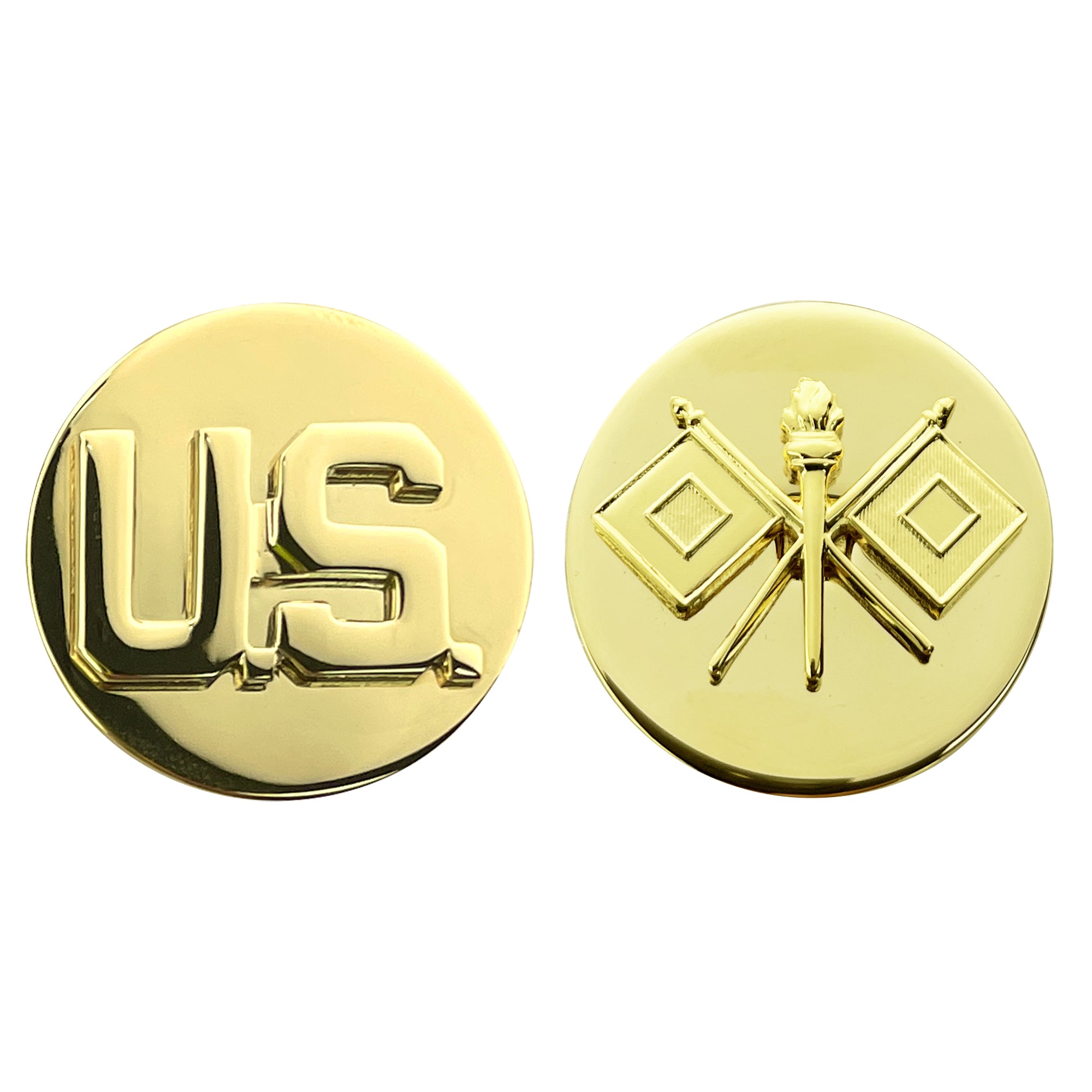 Army Enlisted Branch of Service Collar Device: Signal