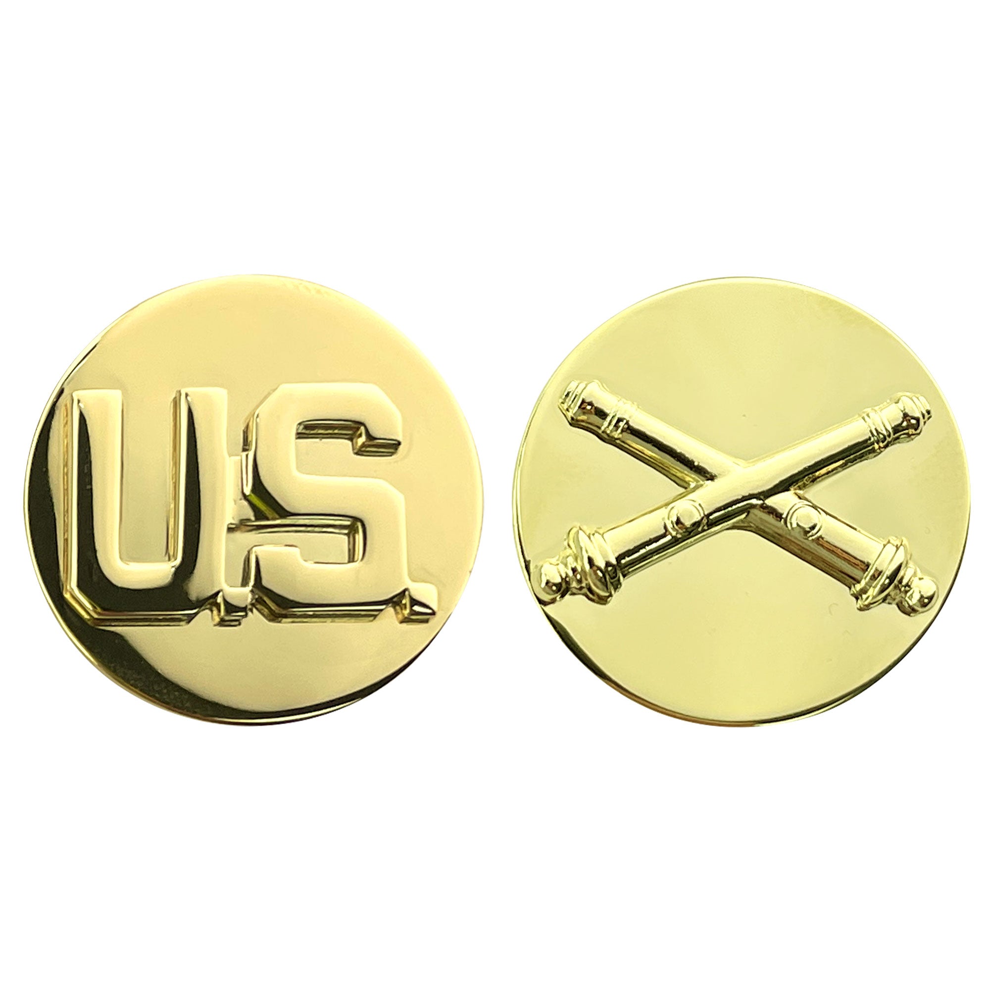 Army Enlisted Branch of Service Collar Device: U.S. and Field Artillery