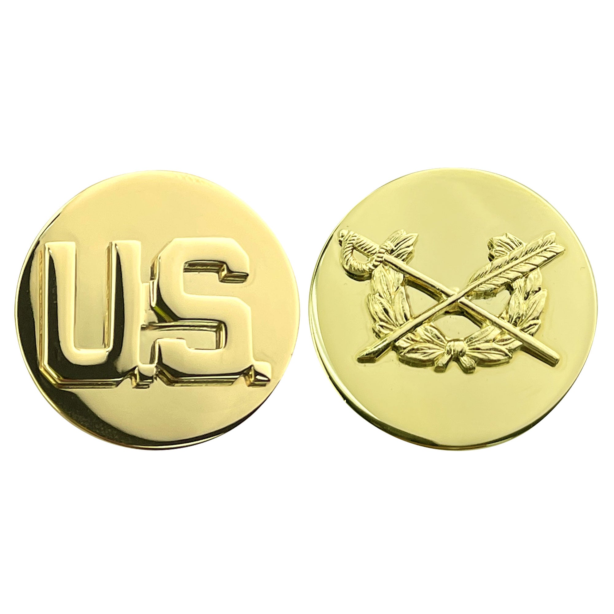 Army Enlisted Branch of Service Collar Device: U.S. and Judge Advocate
