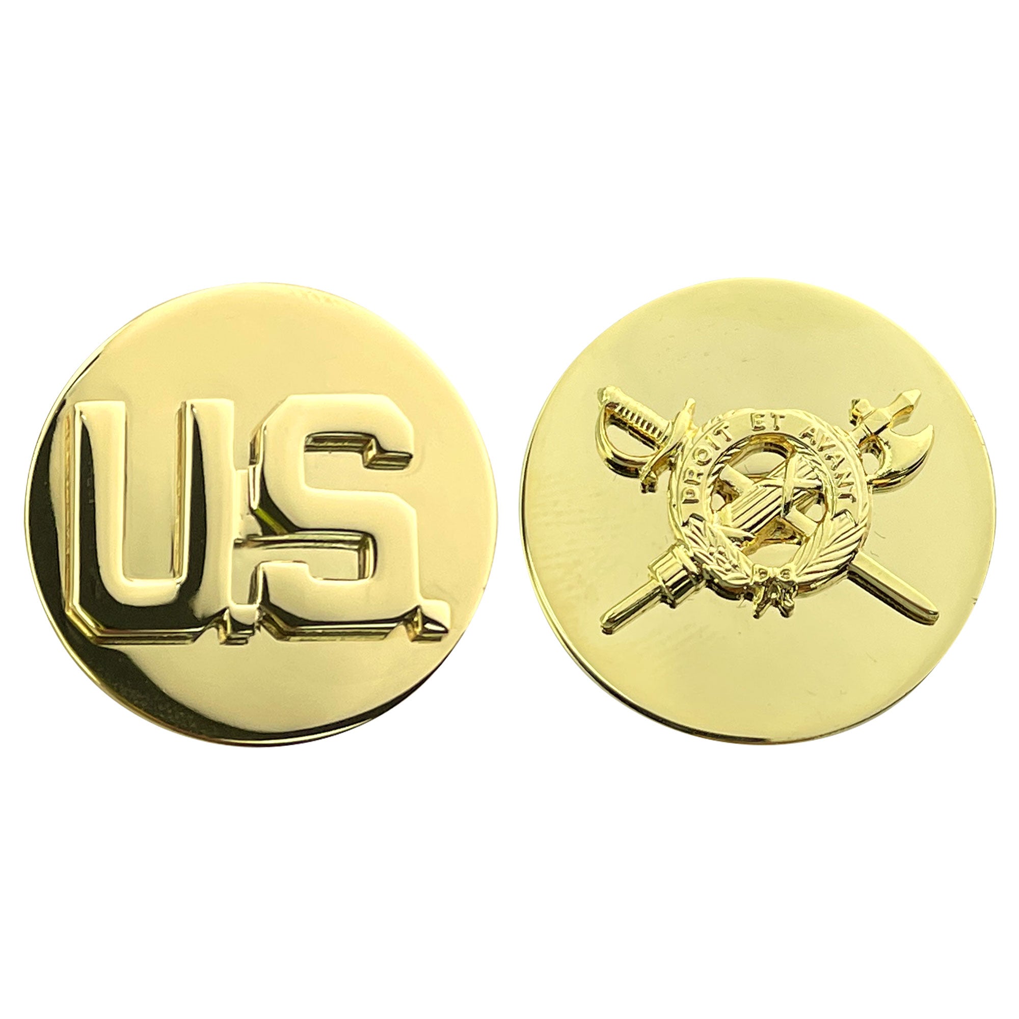 Army Enlisted Branch of Service Collar Device: U.S. and Inspector General