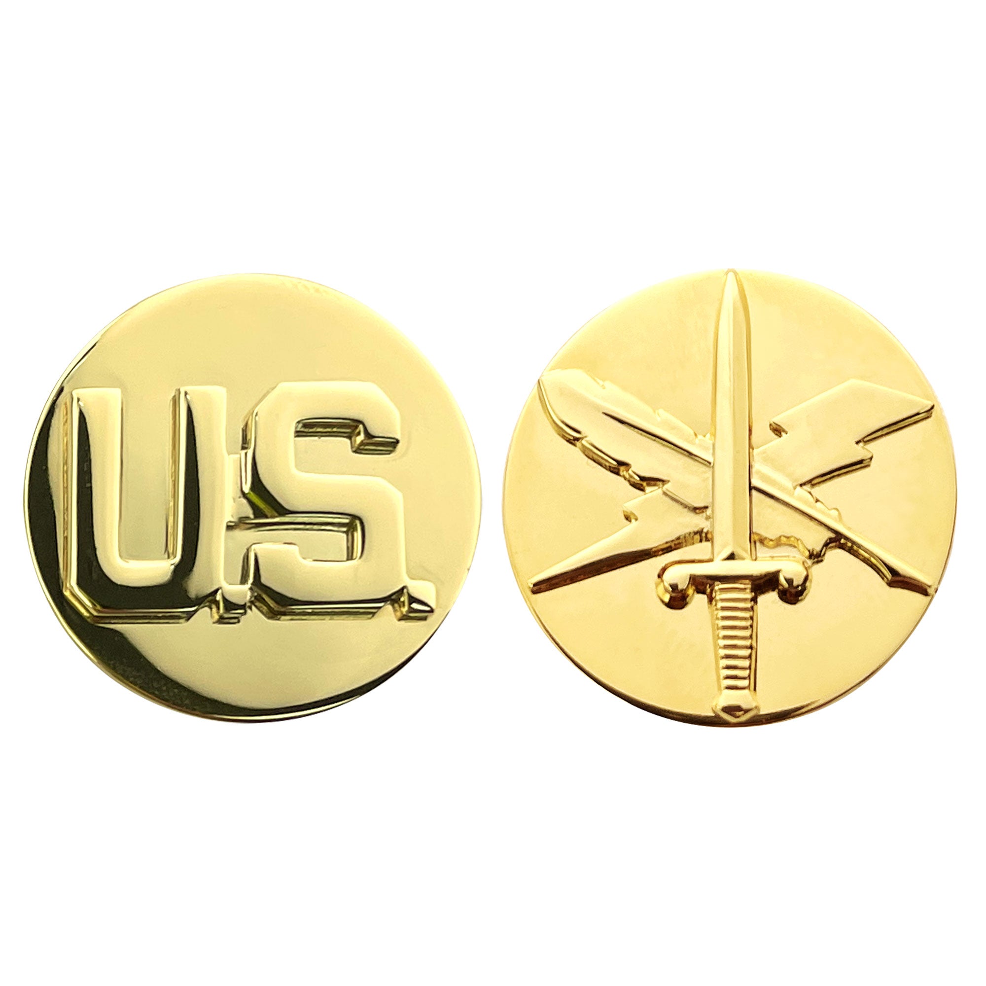 Army Enlisted Branch of Service Collar Device: U.S. and Public Affairs