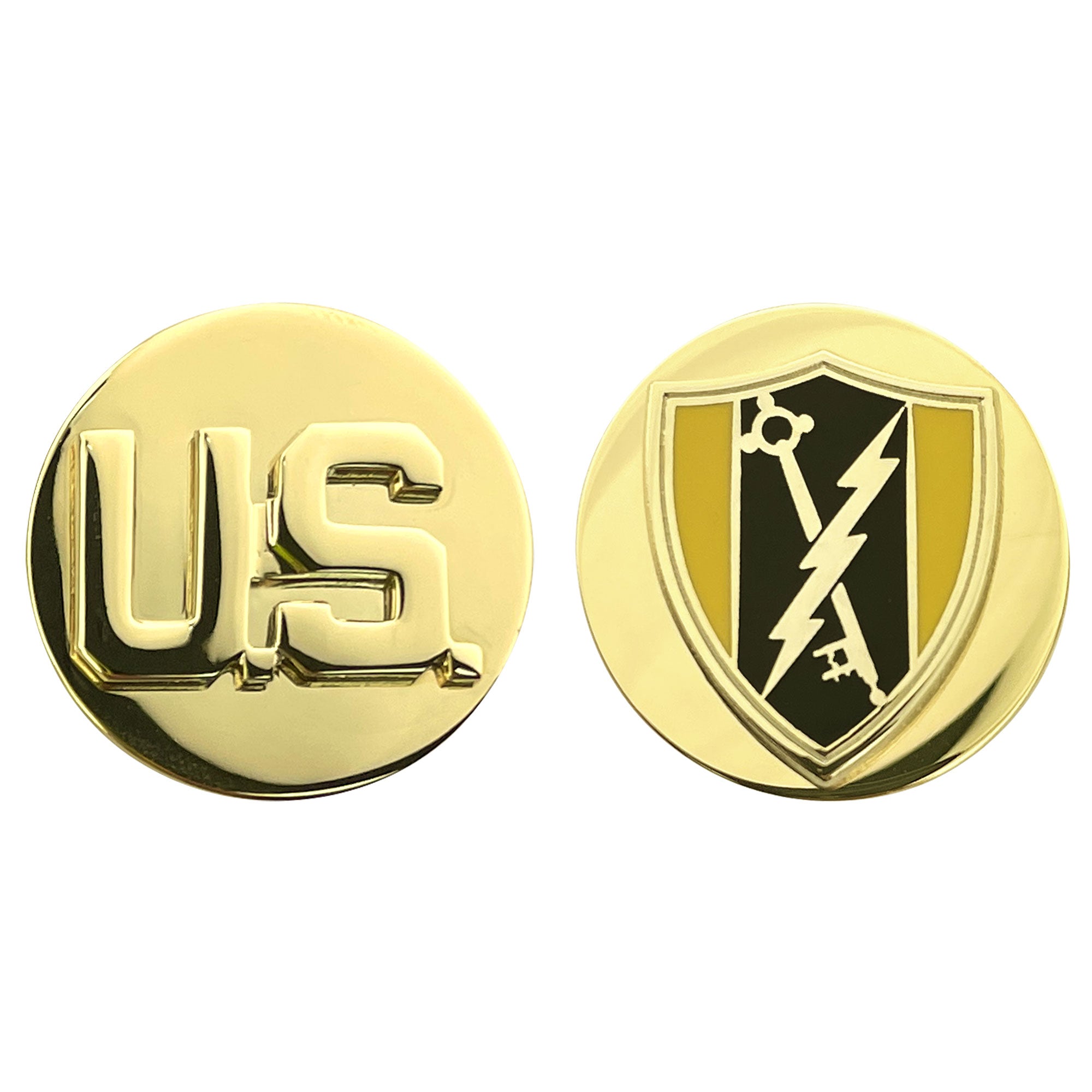 Army Enlisted Branch of Service Collar Device: Electronic Warfare