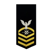 Navy E7 FEMALE Rating Badge: Robotics Warfare Specialist - vanchief on blue