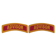 Army Embroidered Tab: Advisor - Full Color with hook