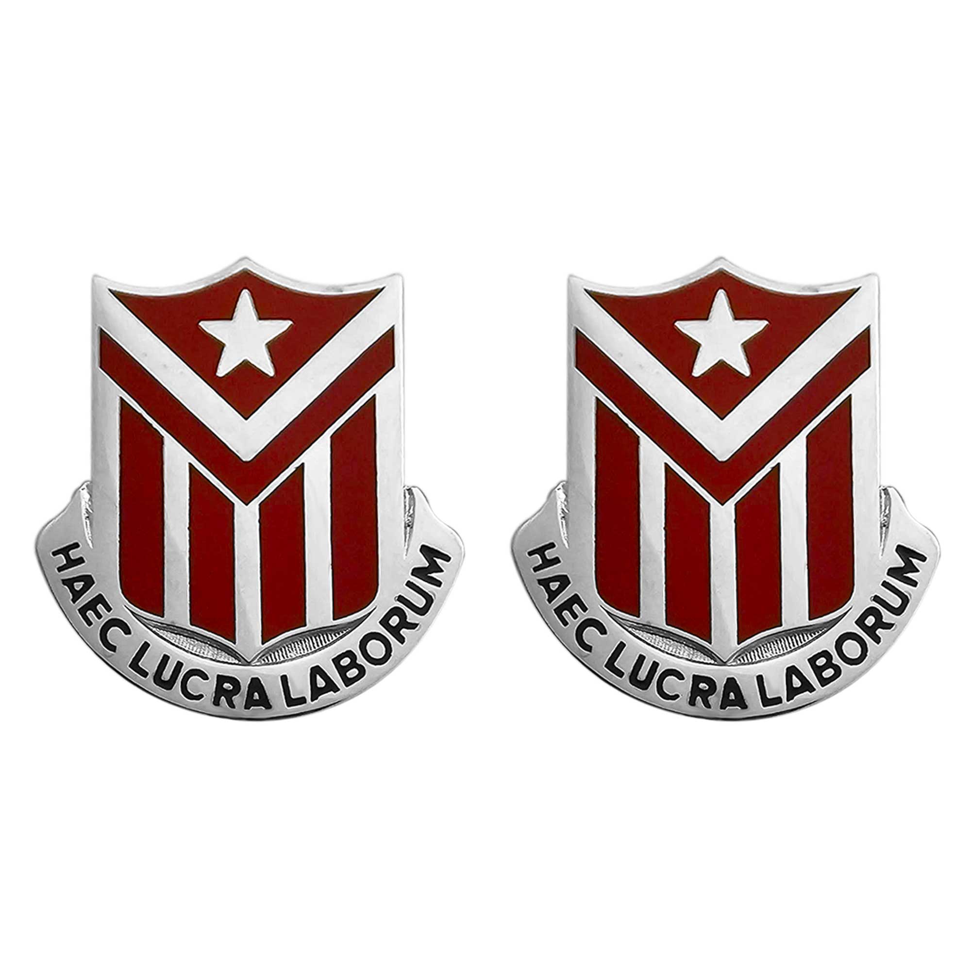 Army Crest: 554th Engineer Battalion - HAEC LUCRA LABOR