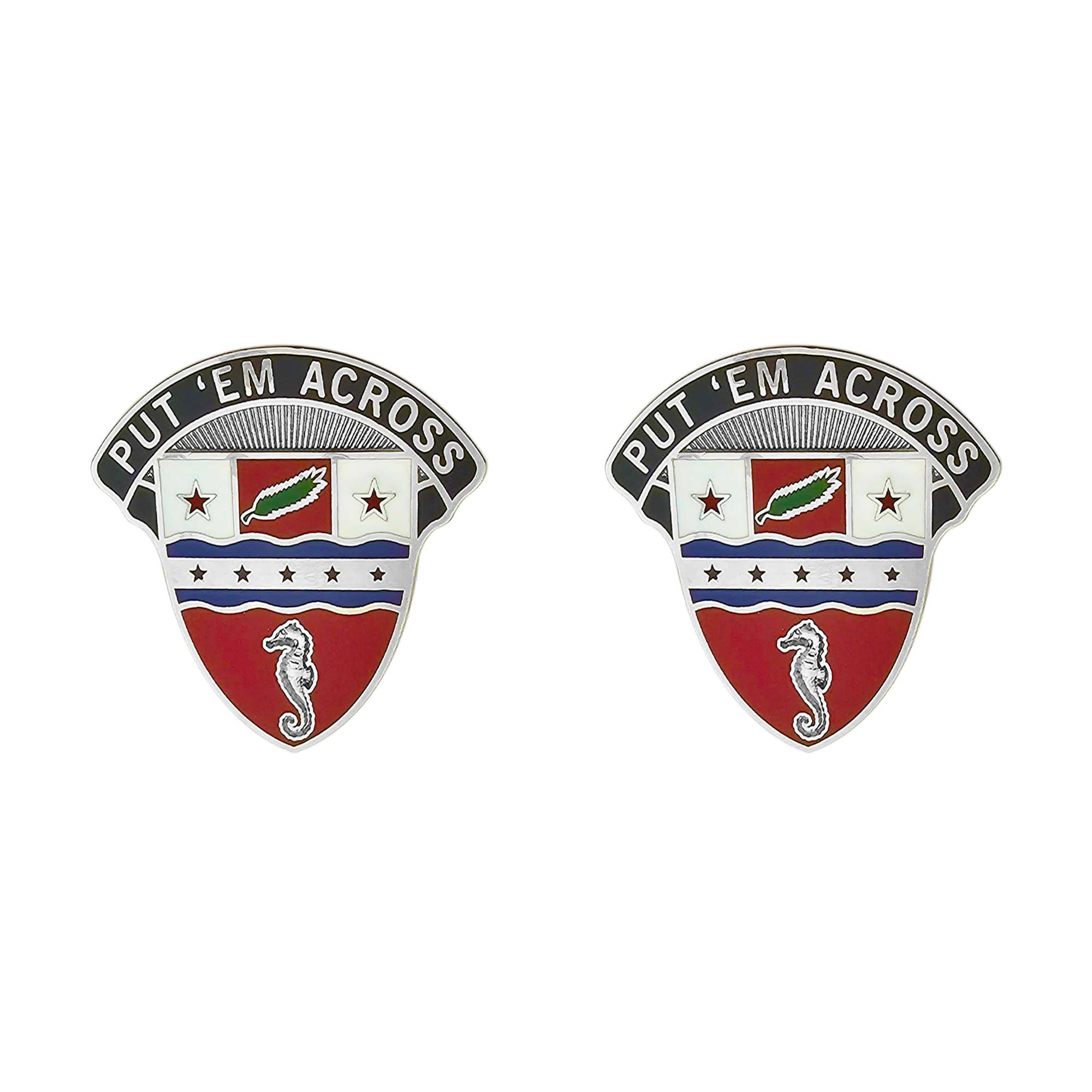 Army Crest: 1st Engineer Brigade - Put 'Em Across