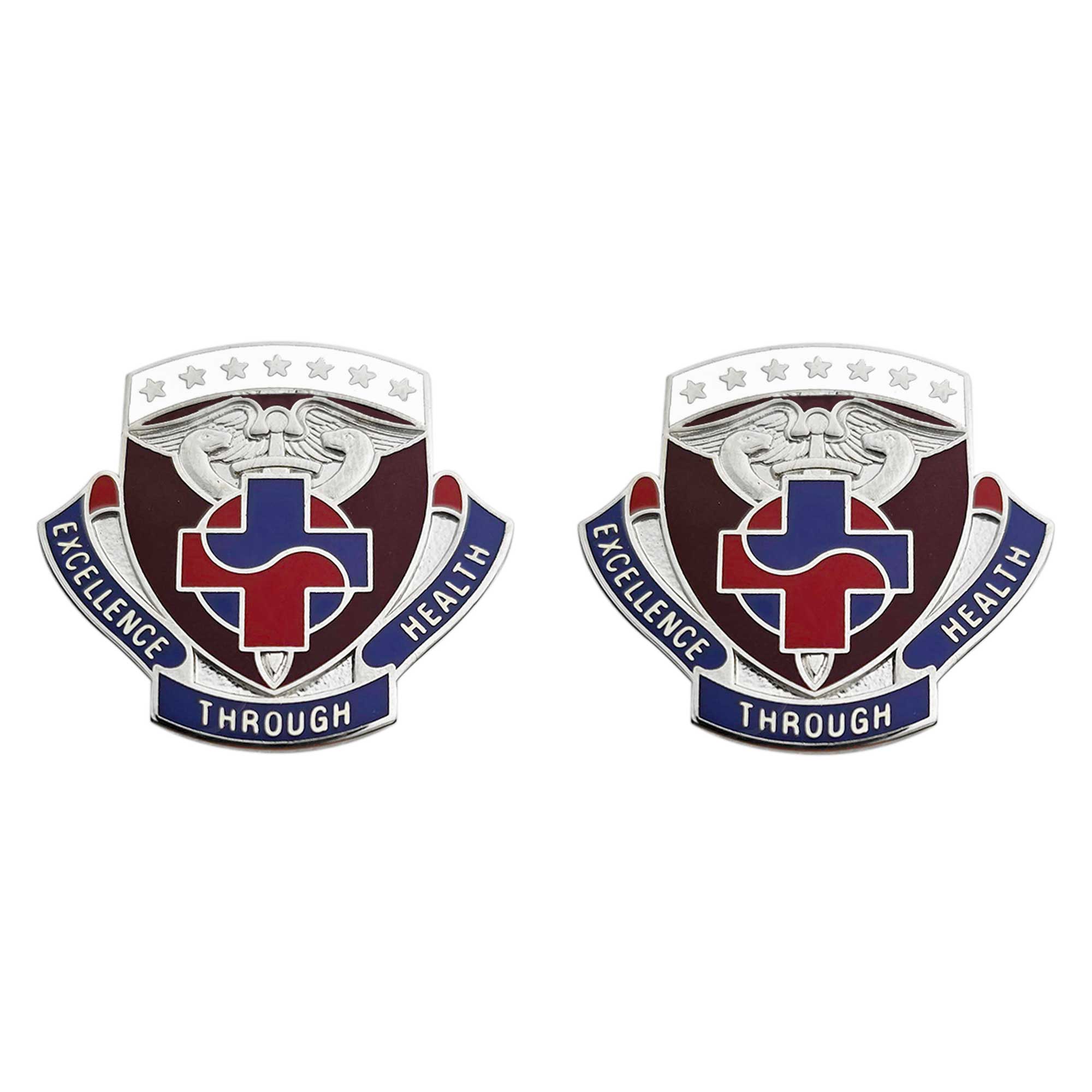 Army Crest: 549th Hospital Center - Excellence Through Health