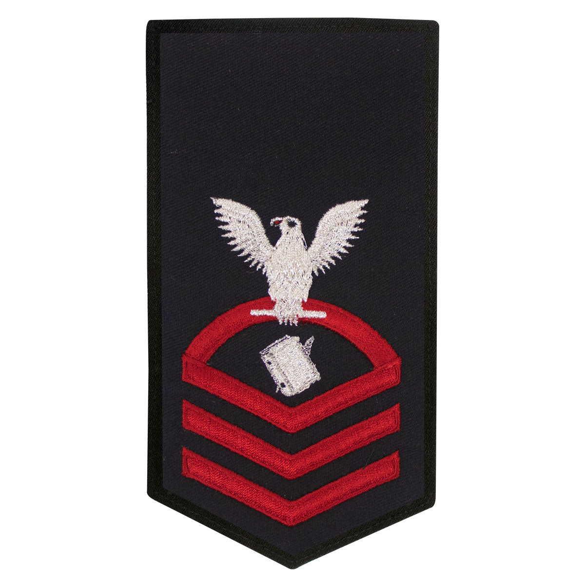 Ps Rate Patch USN E-7 Seaworthy Gold on Blue PS Personnelman Rating Badge