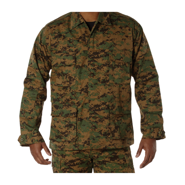 Adult BDU Shirts - Woodland Digital