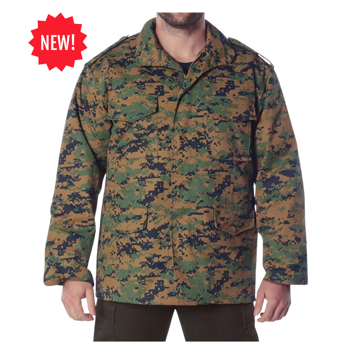 Adult M-65 Field Jacket - Woodland Digital