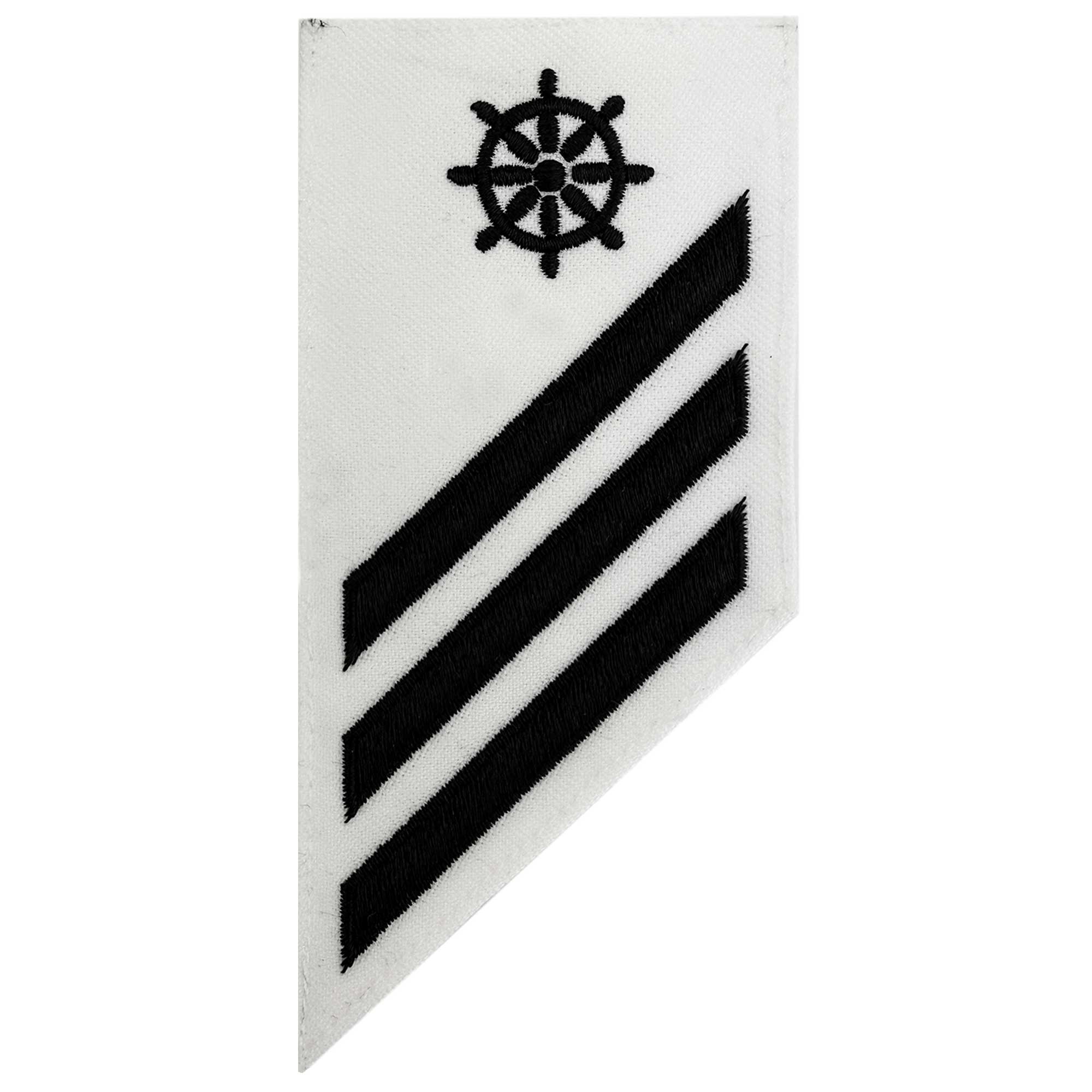 Navy E-3 Combo Rate: QM Quartermaster on white CNT