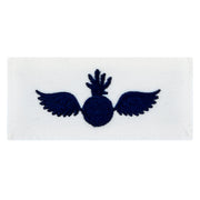 Navy Rating Badge: Striker Mark for AO Aviation Ordnanceman - white CNT for dress uniforms