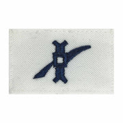 Navy Rating Badge: Striker Mark for LN Legalman - white CNT for dress uniforms