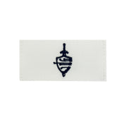 Navy Rating Badge: Striker Mark for CWT Cyber Warfare Technician - white CNT for dress uniforms