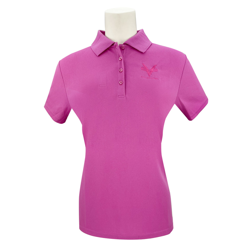 Civil Air Patrol: Female Polo Shirt - Short Sleeve (Charity Pink) for Breast Cancer Awareness