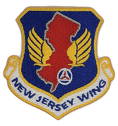 Civil Air Patrol Patch: New Jersey Wing w/ HOOK