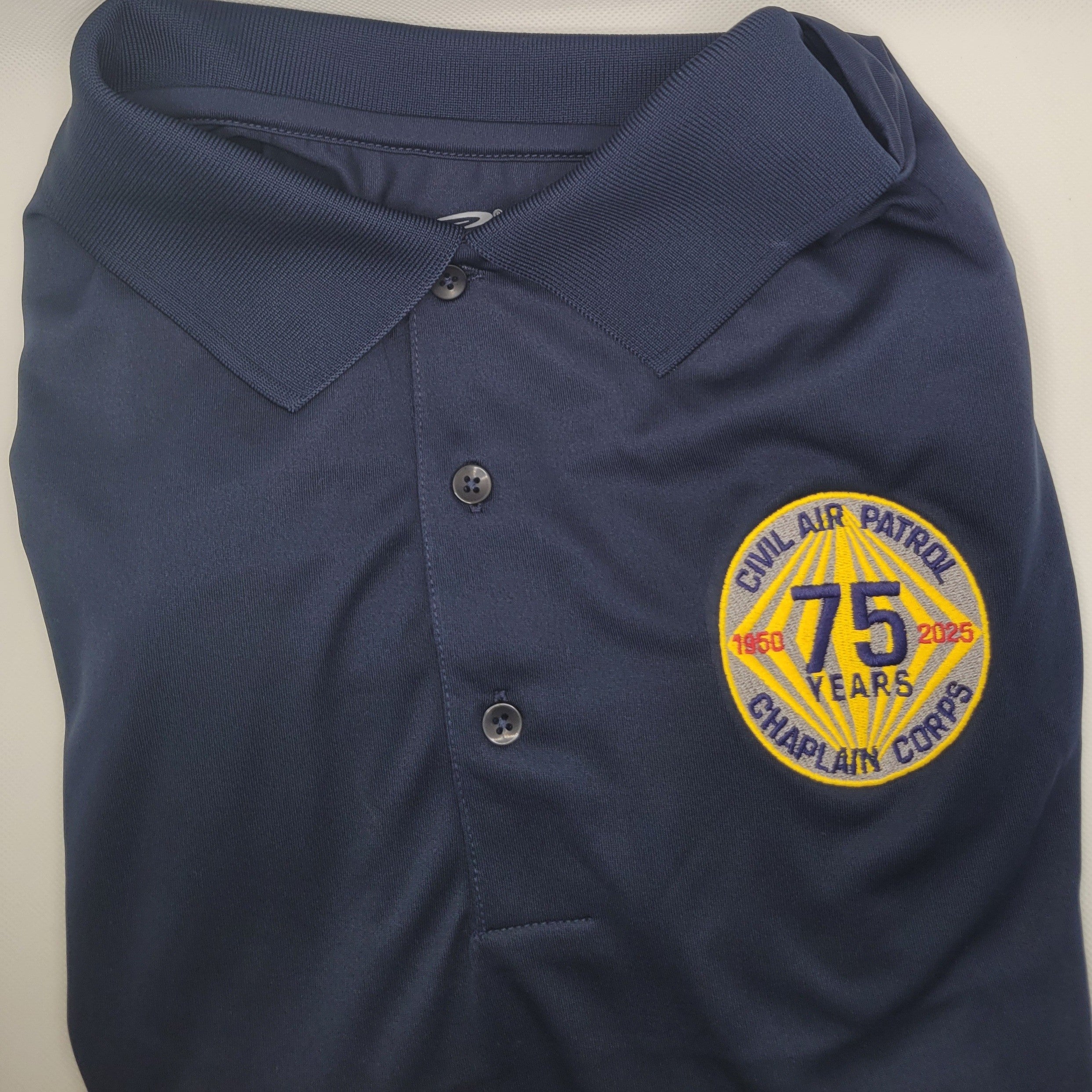 Civil Air Patrol Leisure Shirt: Polo (Navy Blue) with Wing/Region Emb Male