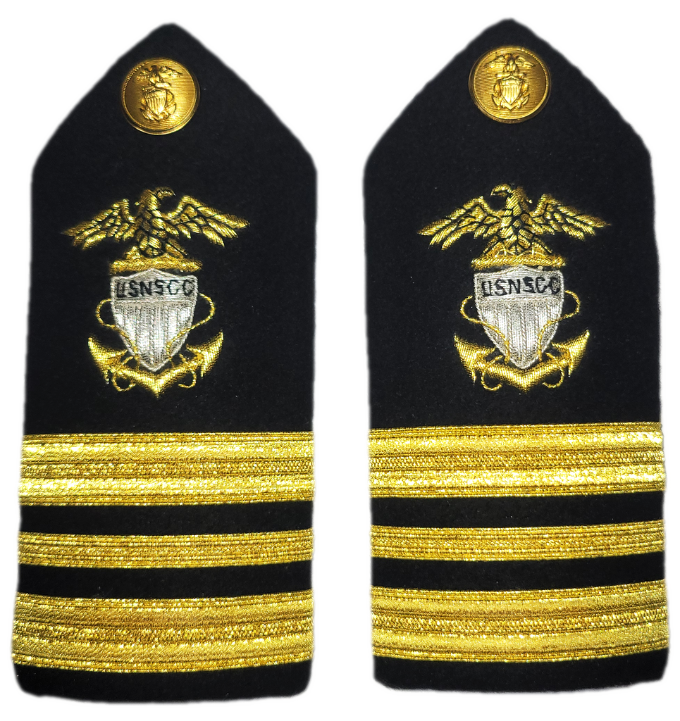 USNSCC - Lieutenant Commander (LCDR) Hard Shoulder Board (Female)