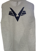 Civil Air Patrol Leisure Shirt: Male Long Sleeve T-Shirt (Ash) with Blue Flying V.