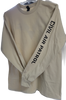 Civil Air Patrol Leisure Shirt: Male Long Sleeve T-Shirt (Sand) with Black Flying V.
