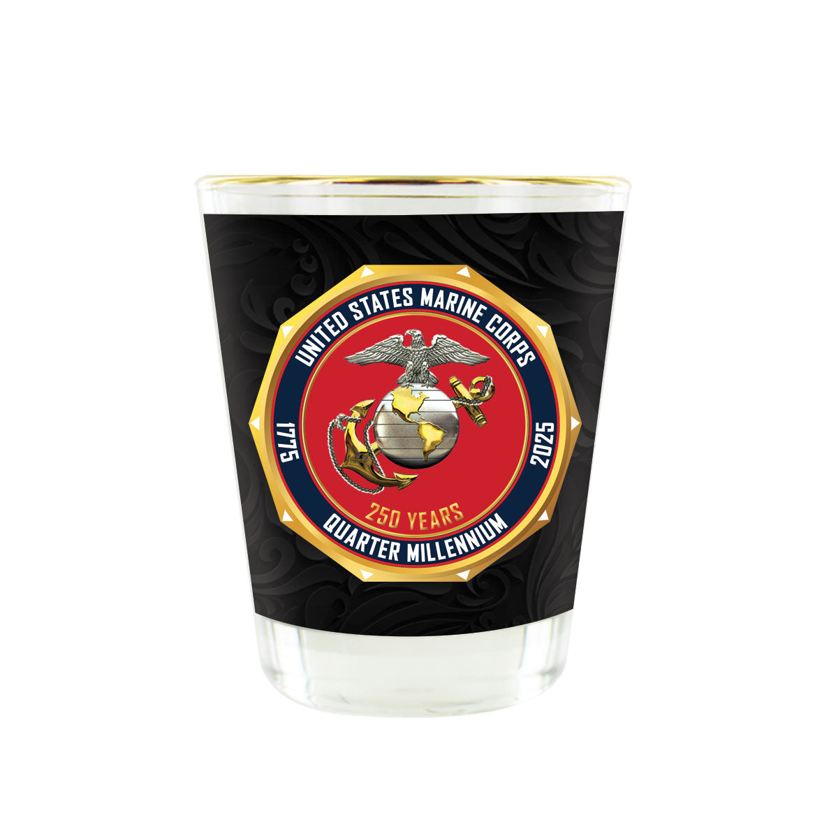 Marine Corps 250th: 1.5oz Shot Glass
