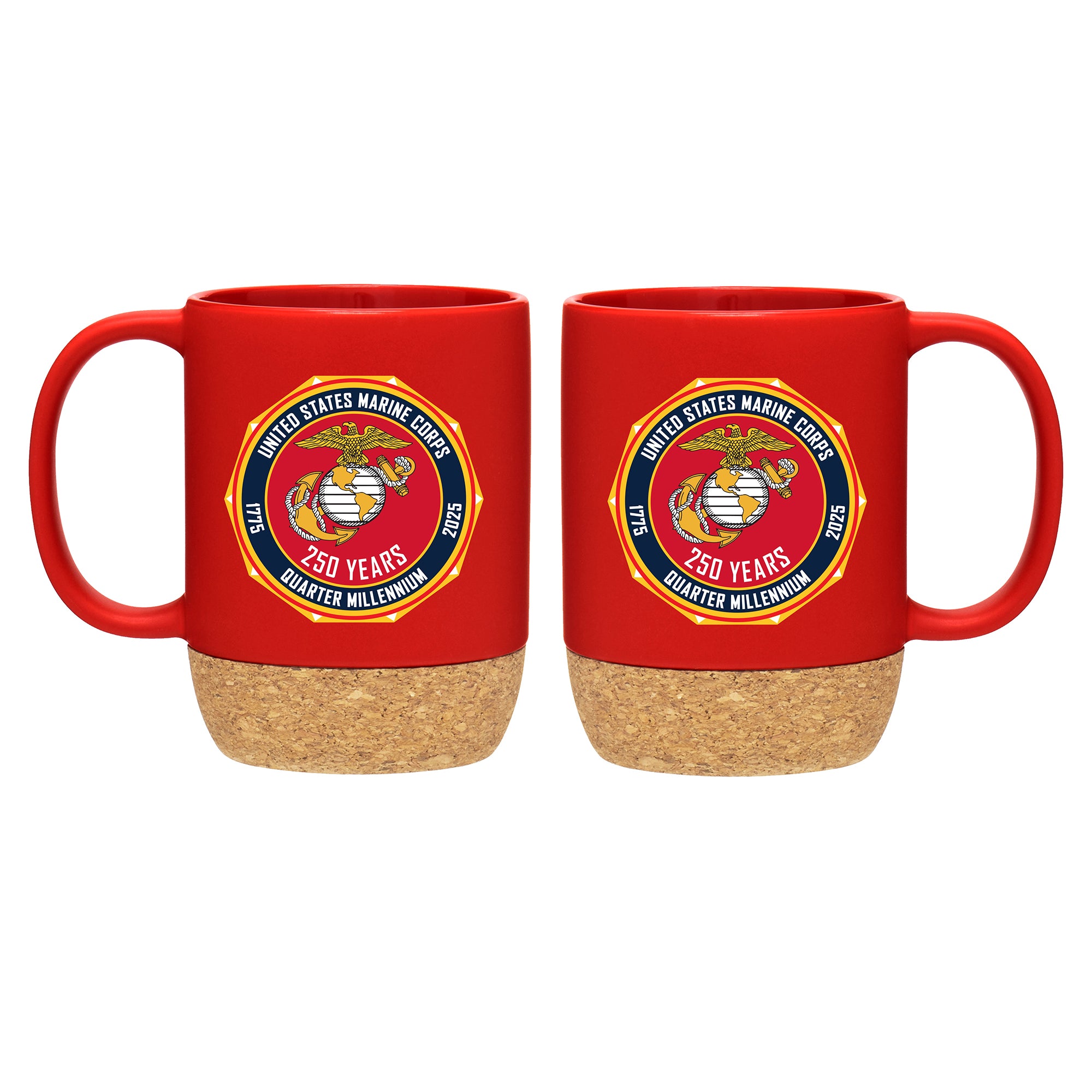 Marine Corps 250th: 13oz Mug Red Ceramic