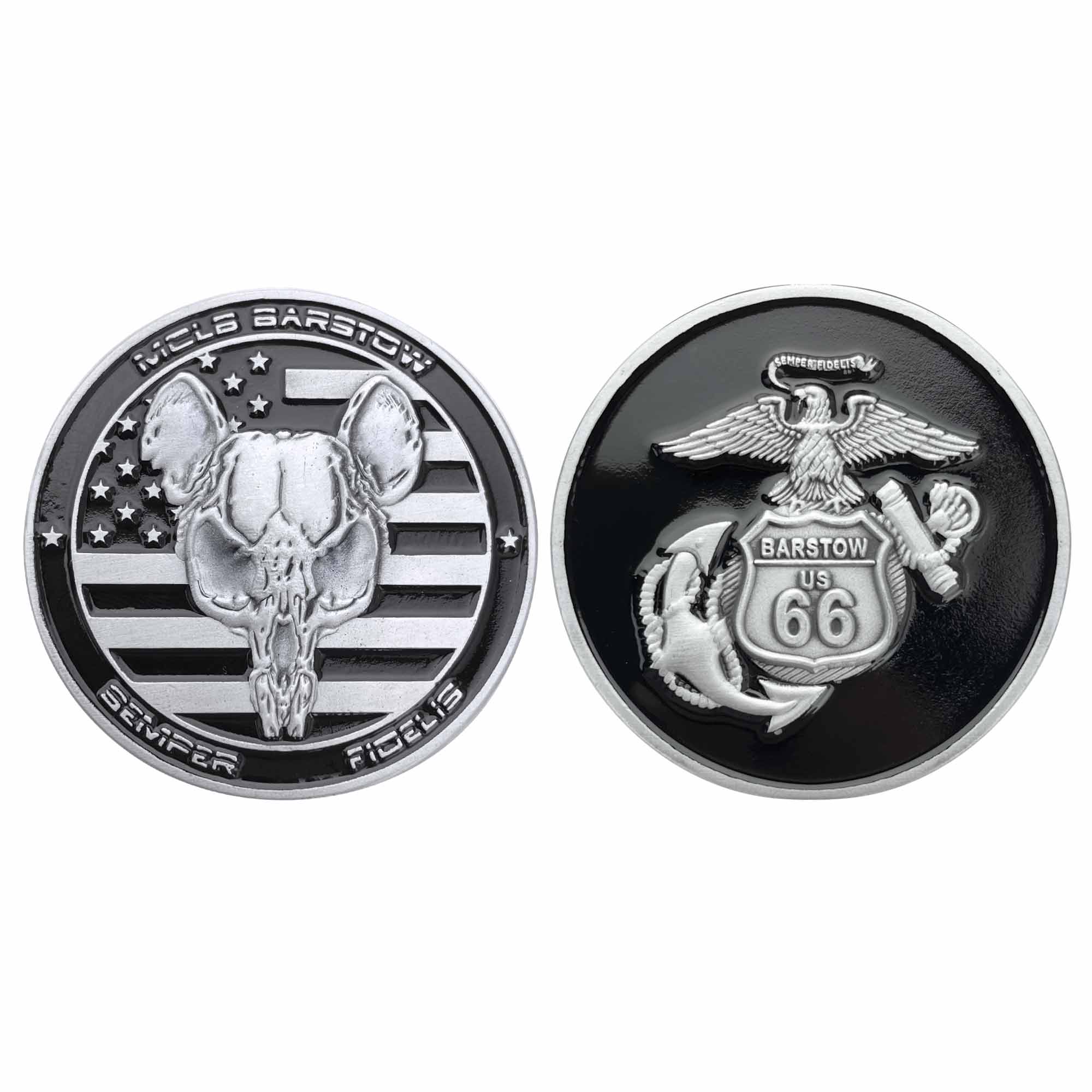 Marine Corps Coin: 2" Marine Corps Logistics Base Barstow