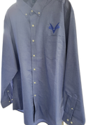Civil Air Patrol Leisure Shirt: Male Long Sleeve (Navy Blue) with/Flying V.