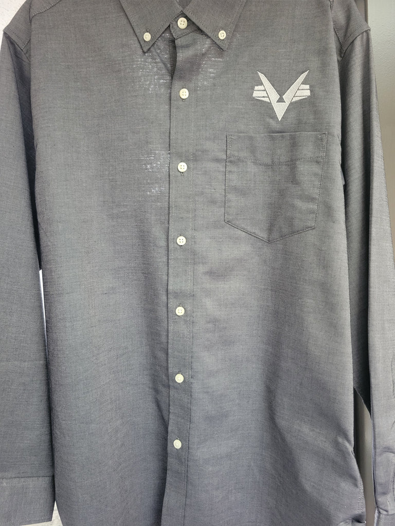 Civil Air Patrol Leisure Shirt: Male Long Sleeve (Black) with/Flying V.