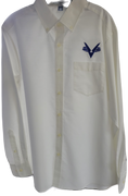 Civil Air Patrol Leisure Shirt: Male Long Sleeve (White) with/Flying V.