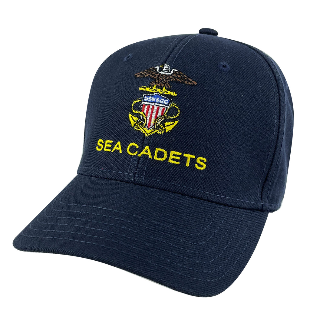 Sea Cadets Ball Cap - Navy blue ball cap with adhesive back