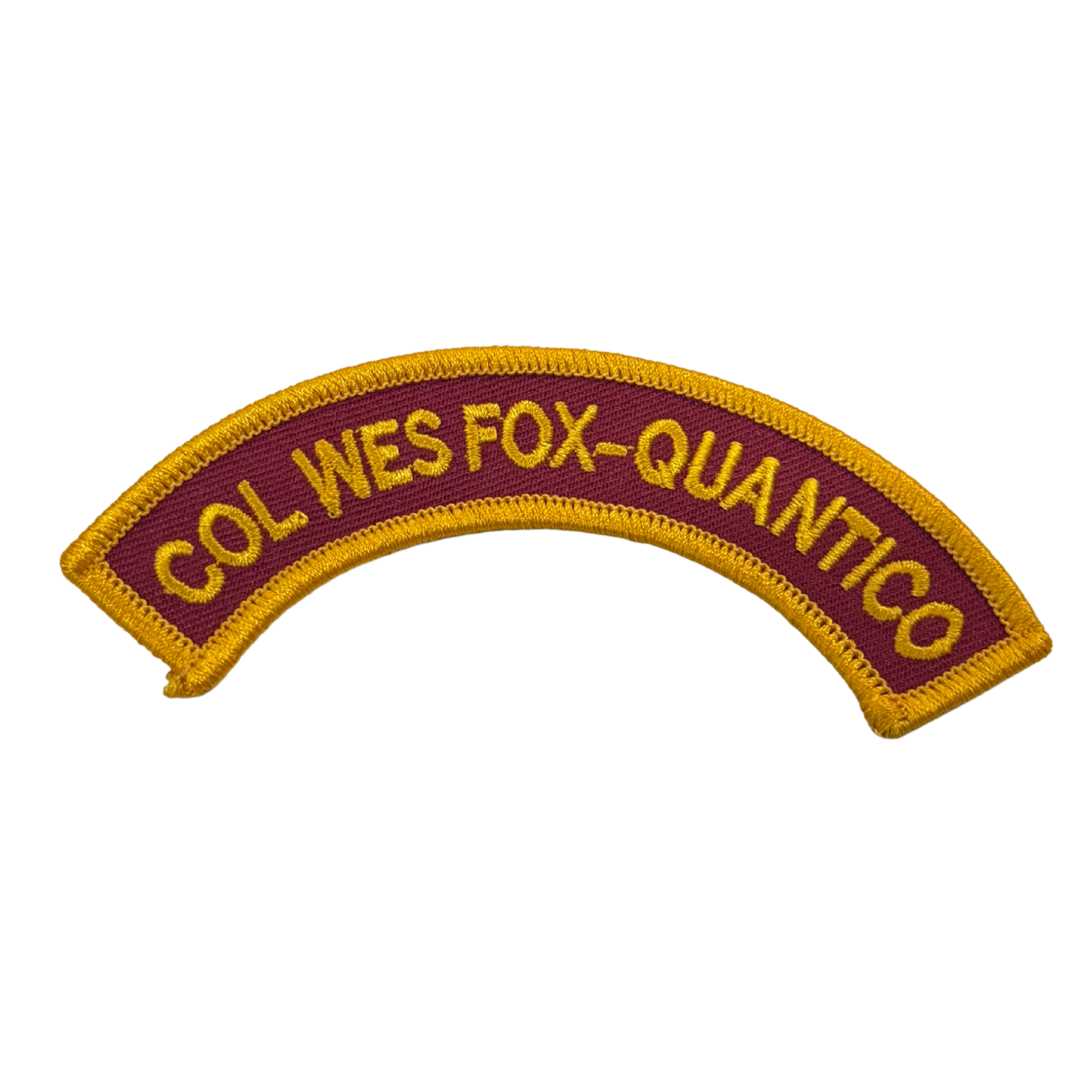 Young Marines Unit Arch Tab "COL WES FOX-QUANTICO"