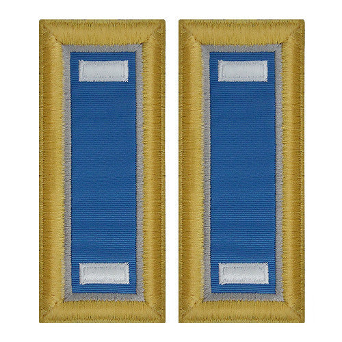 Army Shoulder Strap: First Lieutenant Military Intelligence - female