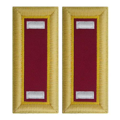 Army Shoulder Strap: First Lieutenant Ordnance - female