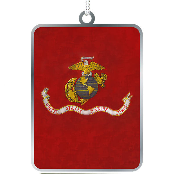USMC Vintage Poster Emblem - Marine Corps Flag